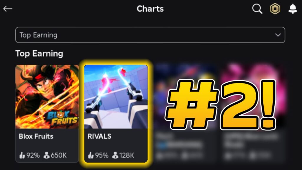 Roblox Top Earning - Rivals